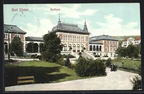 Künstler-AK Bad Elster, Kurhaus