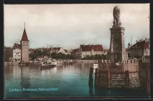 AK Lindau i. Bodensee, Hafeneinfahrt