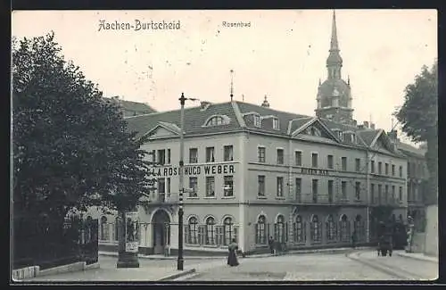 AK Aachen-Burtscheid, Rosenbad, Bes. Hugo Weber