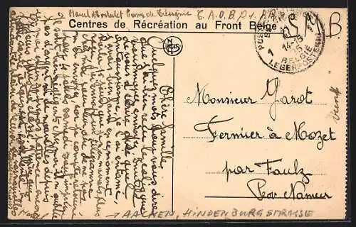 AK Aachen, Hindenburg-Strasse mit Passanten