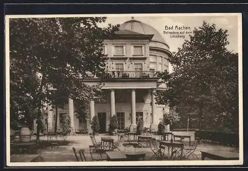 AK Bad Aachen, Belvedere auf dem Lousberg