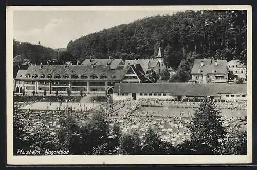 AK Pforzheim, Badegäste im Nagoldbad