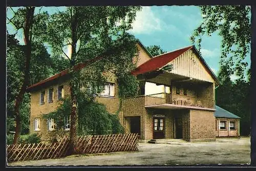 AK Harrendorf, Ansicht des Gasthaus Waldesruh