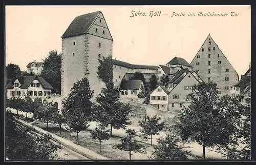 AK Schw. Hall, Partie am Crailsheimer Tor