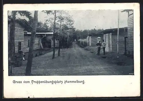 AK Hammelburg, Durchfahrt auf dem Truppenübungsplatz