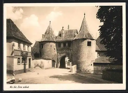 AK Prichsenstadt, Blick auf altes Tor