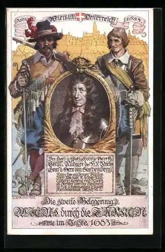 Künstler-AK Richard Assmann: Wien, Graf Rüdiger des H. R. Reiches