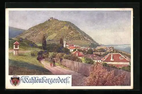 AK Deutscher Schulverein Nr. 387: Kahlenbergerdorf, Panorama
