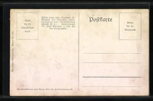 AK Deutscher Schulverein Nr. 387: Kahlenbergerdorf, Panorama