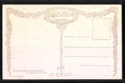 Künstler-AK Karl Ludwig Prinz: Winterbach, Bahnserpentinen