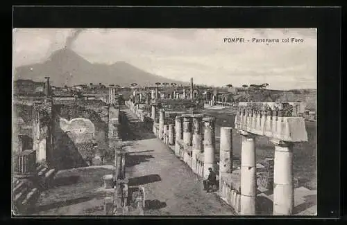 AK Pompei, Panorama col Foro