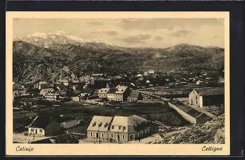 AK Cetinje / Cettigne, Ortsansicht