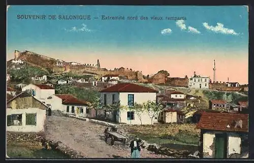 AK Salonique, Extremité nord des vieux remparts