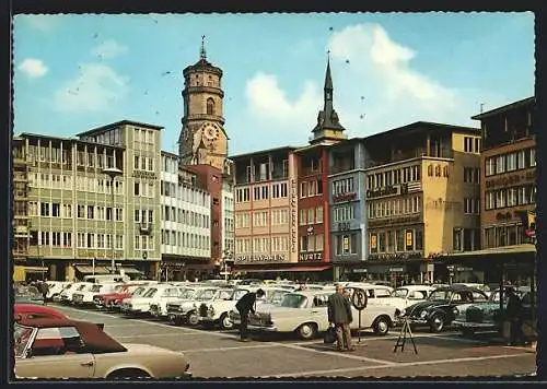 AK Stuttgart, Parken auf dem Marktplatz