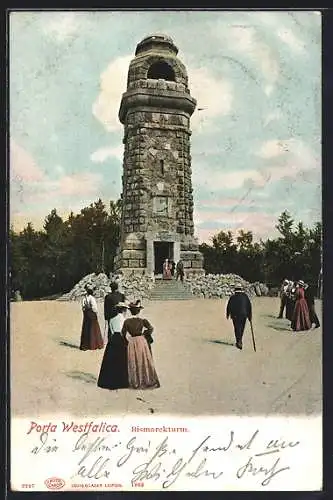 AK Porta Westfalica, Bismarckturm