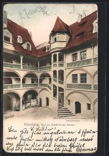 AK Nürnberg, Hof im Krafft`schen Haus