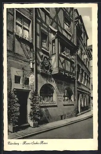 AK Nürnberg, Hans Sachs-Haus mit Gaststube
