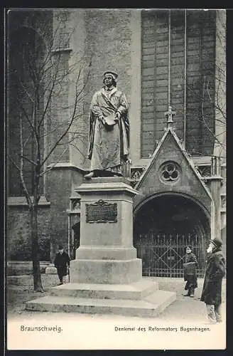 AK Braunschweig, Denkmal des Reformators Bugenhagen