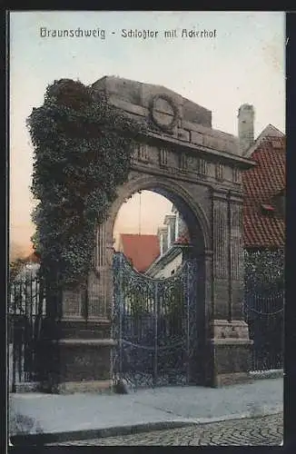 AK Braunschweig, Schlosstor mit Ackerhof