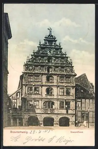 AK Braunschweig, Gewandhaus, Fassade