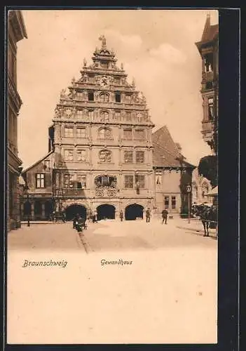 AK Braunschweig, Blick auf das Gewandhaus