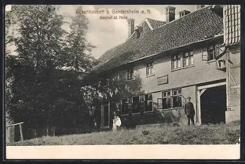 AK Ackenhausen b. Gandersheim, Gasthof W. Hake