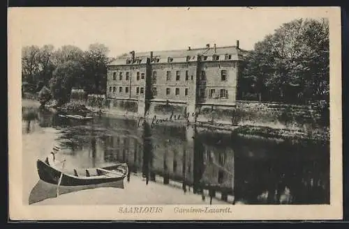 AK Saarlouis, Garnison-Lazarett mit Boot und Floss