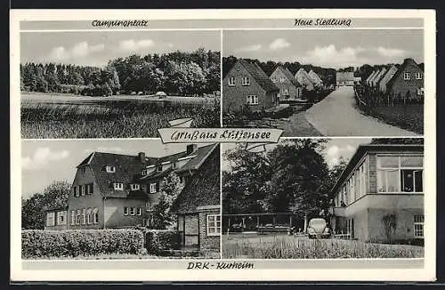 AK Lütjensee /Hamburg, Campingplatz, Neue Siedlung, DRK-Kurheim