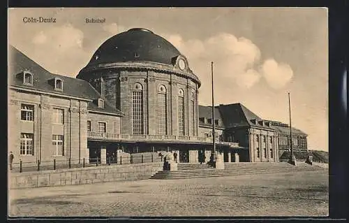 AK Köln-Deutz, Bahnhof, Vorderansicht