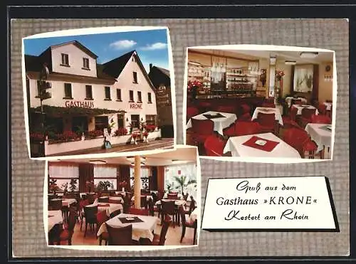 AK Kestert a. Rh., Gasthaus Krone