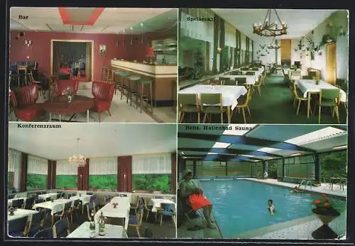 AK Landscheid-Burg /Wittlich, Hotel-Pension Viktoria V. Eichner, Innenansichten