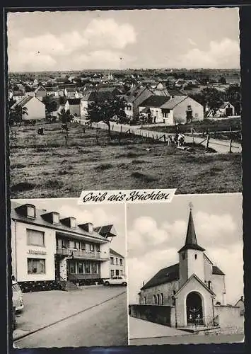 AK Kruchten, Ortsansicht, Kirche