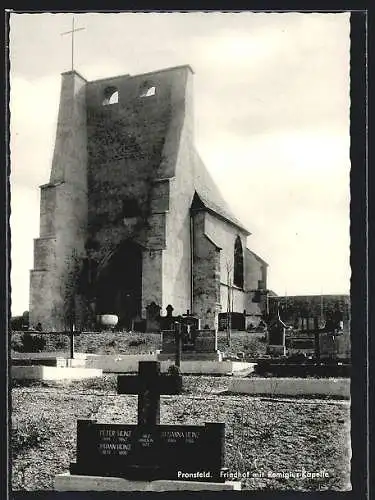 AK Pronsfeld /Eifel, Friedhof mit Remigius-Kapelle