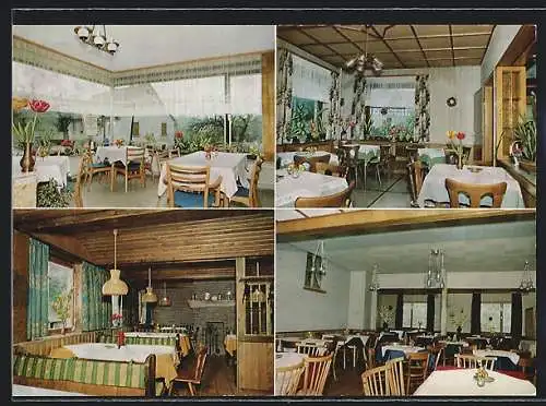 AK Rohrbach bei Reichelsheim, Pension zum Fürstengrund, Innenansichten