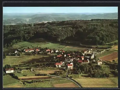AK Neunkirchen i. Odenwald, Gesamtansicht aus der Vogelschau