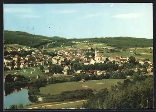 AK Viechtach /Bay. Wald, Gesamtansicht aus der Vogelschau