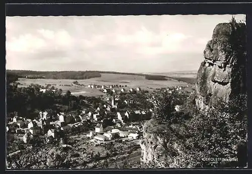 AK Gerolstein /Eifel, Teilansicht mit Kirche