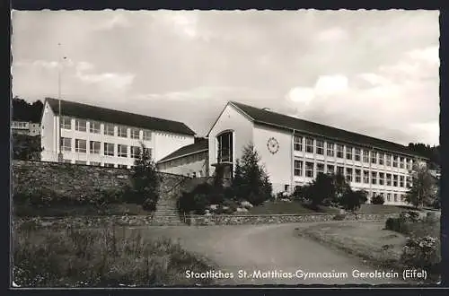 AK Gerolstein /Eifel, Staatliches St.-Matthias-Gymnasium