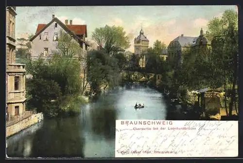 AK Braunschweig, Okerpartie an der Leonhardbrücke