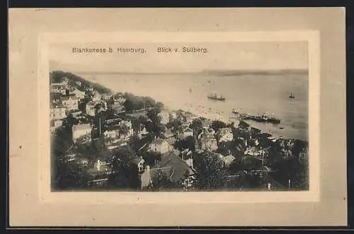 AK Blankenese b. Hamburg, Blick vom Süllberg