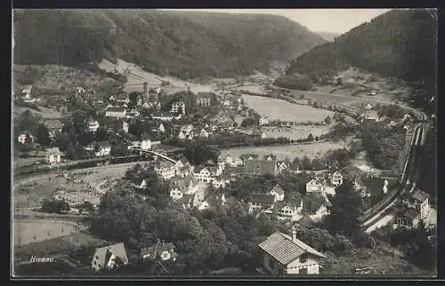 AK Hirsau, Ortspanorama aus der Vogelschau