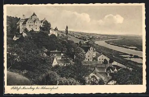 AK Mainberg bei Schweinfurt, Blick auf das Schloss