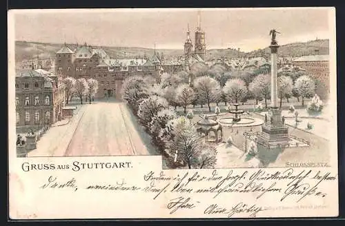 Lithographie Stuttgart, Teilansicht