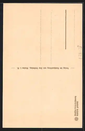 Steindruck-AK Minden i. W., Dom, Frontansicht