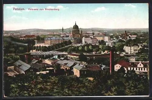 AK Potsdam, Panorama vom Brauhausberg aus gesehen