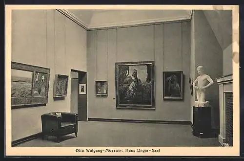 AK Bautzen, Provinzialmuseum, Otto Weigang-Museum: Hans Unger Saal