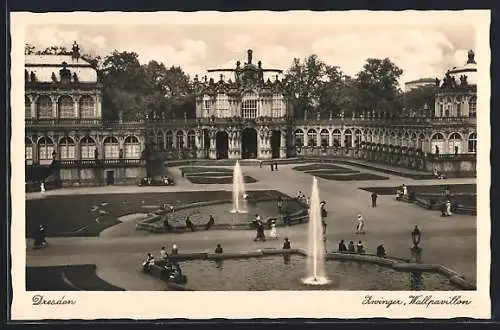 AK Dresden, Zwinger, Wallpavillon