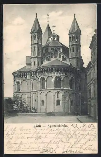 AK Köln, St. Apostelnkirche