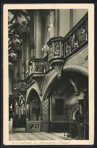 AK Annaberg i. Erzgeb., Annenkirche, Innenansicht