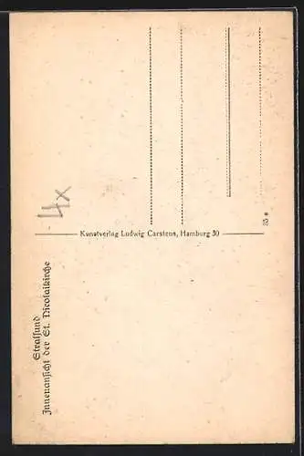 AK Stralsund, Innenansicht der St. Nicolaikirche